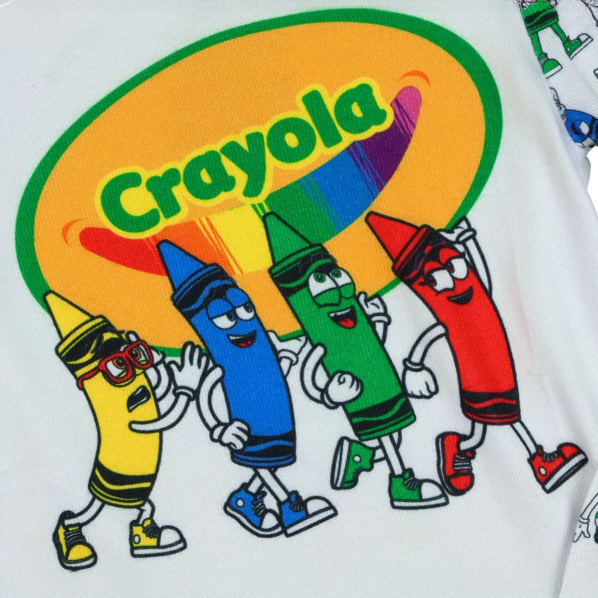 Детская пижама с принтом Crayola Crayons INTIMO, White — фото 4