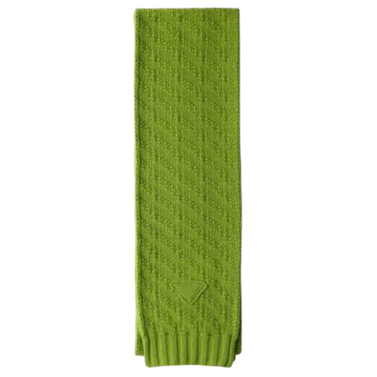 

PRADA Шерстяной, кашемировый вязаный шарф Men's Green, Зеленый, PRADA Шерстяной, кашемировый вязаный шарф Men's Green