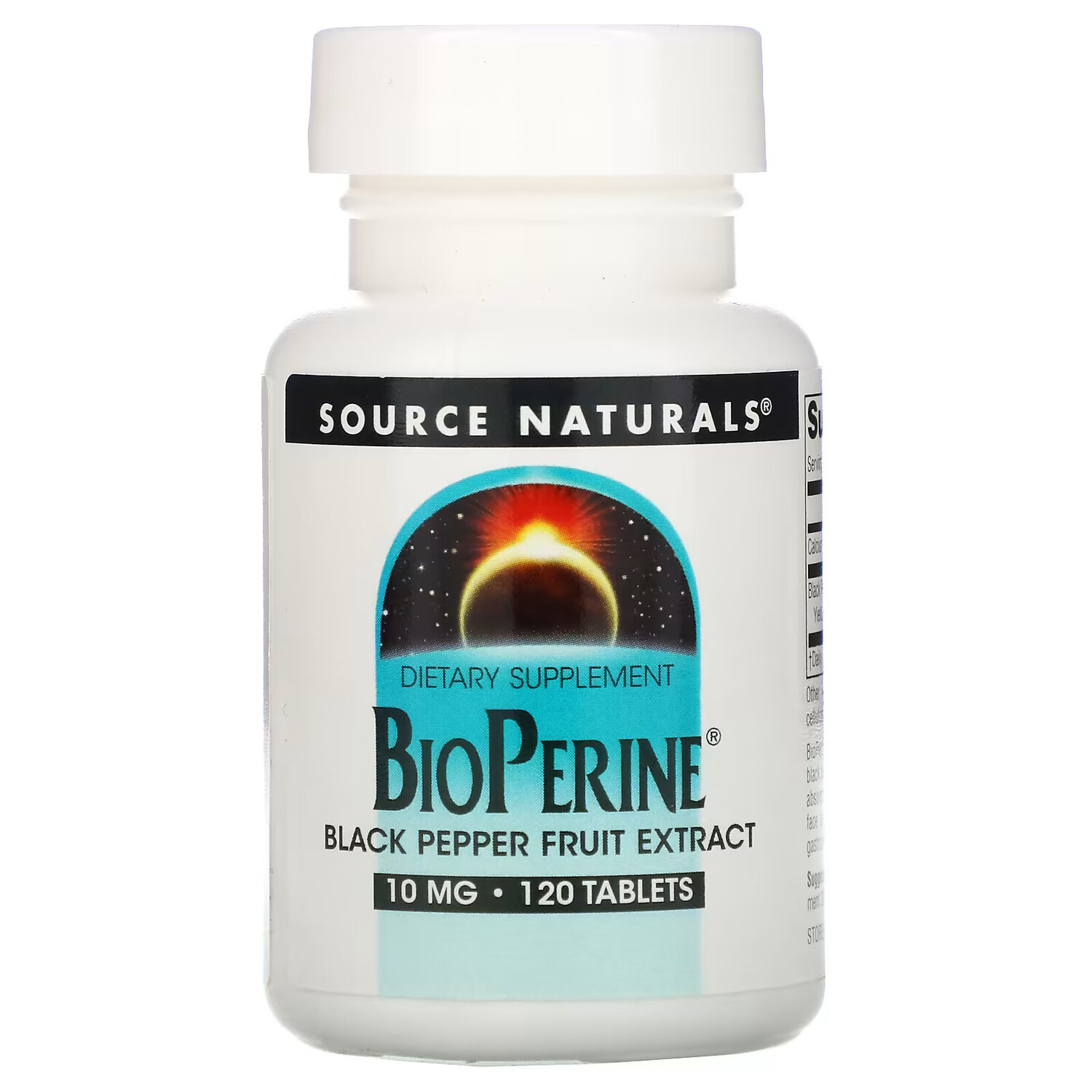 

Source Naturals, BioPerine, 10 мг, 120 таблеток