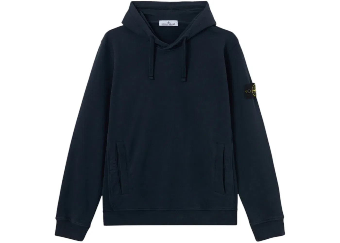 Мужской свитшот из органического хлопка с начесом Fleece Stone Island, Navy Blue