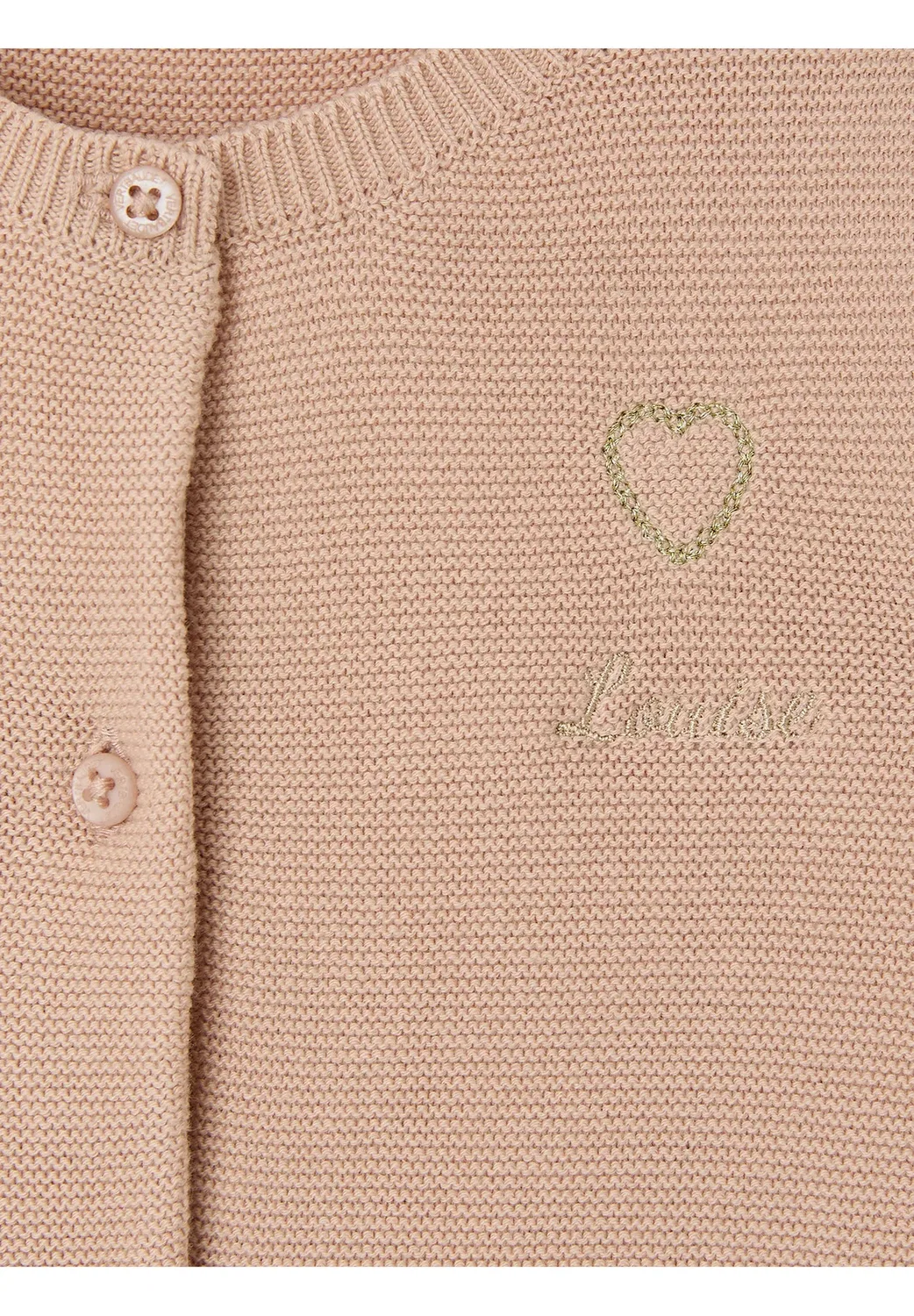 Детская рубашка Herz Basic - кардиган Vertbaudet, Beige — фото 3