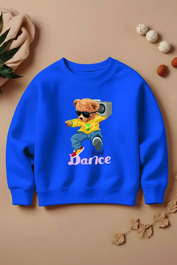 Детские свитшот для мальчиков оверсайз с принтом Dancer Boho Printed Myada, Saks