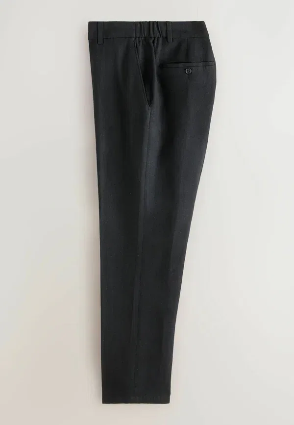 Брюки из льна с хлопком Trousers Next, черный — фото 4