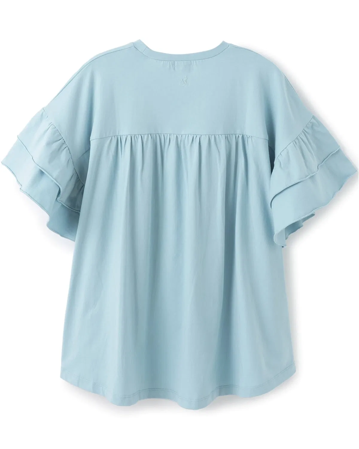 Детская туника с воланами и принтом Pom Ponette Junior, Off White — фото 2