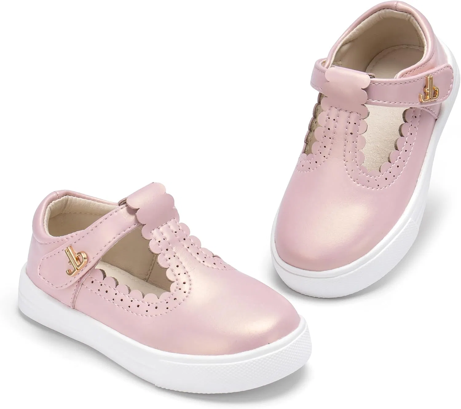 Детские кроссовки для девочек с Т-образным ремешком THEE BRON, Blush Pink