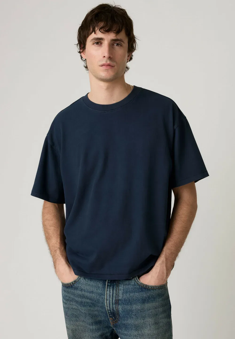 Простая футболка Levi'S, Sheen Wash Nightfall Navy - Blues — фото 4