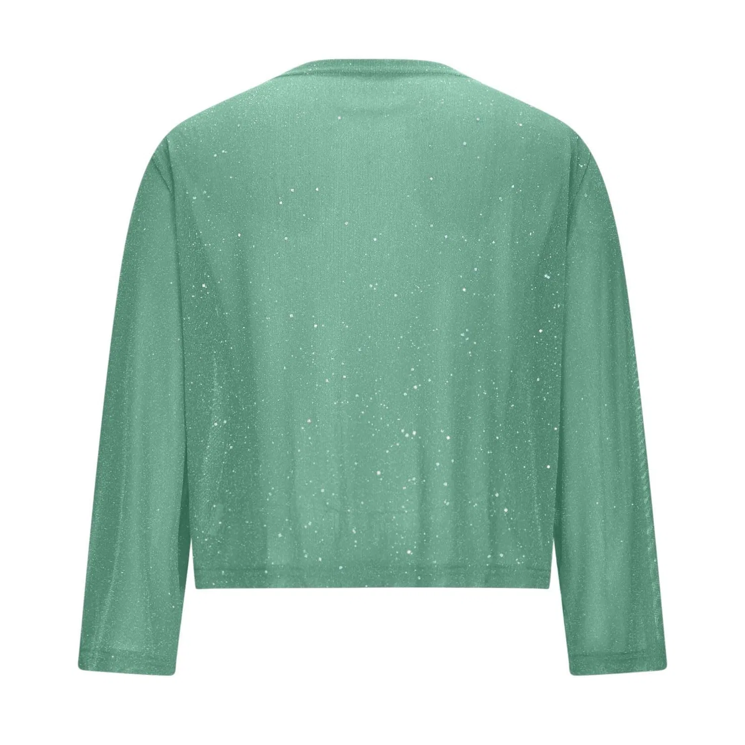 Женский кардиган с пайетками с длинным рукавом, Verde Chiaro