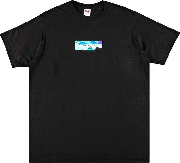 

Футболка Supreme x Emilio Pucci Box Logo Tee 'Black/Blue', черный