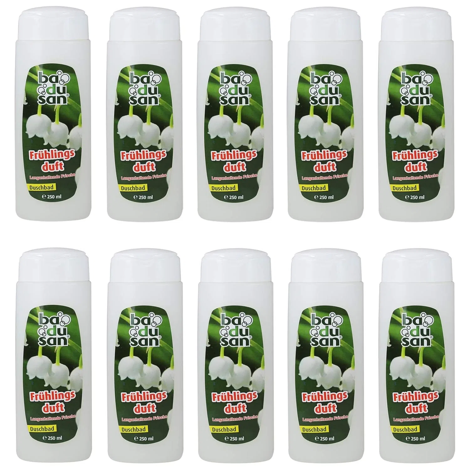 Гель для душа Spring Fragrance Lily of the Valley Ba Du San, набор 10 x 250 мл