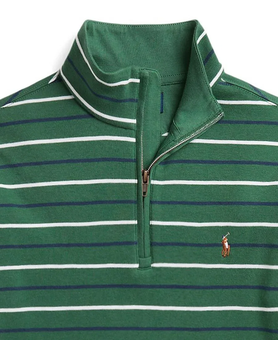 Свитшот с четверть-молнией Interlock, с длинным рукавом Polo Ralph Lauren, Verano Green Multi — фото 3
