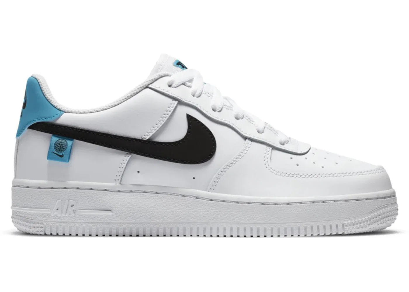 Детские кроссовки Lifestyle Nike Air Force 1 Low 07, White/Blue Fury/Black