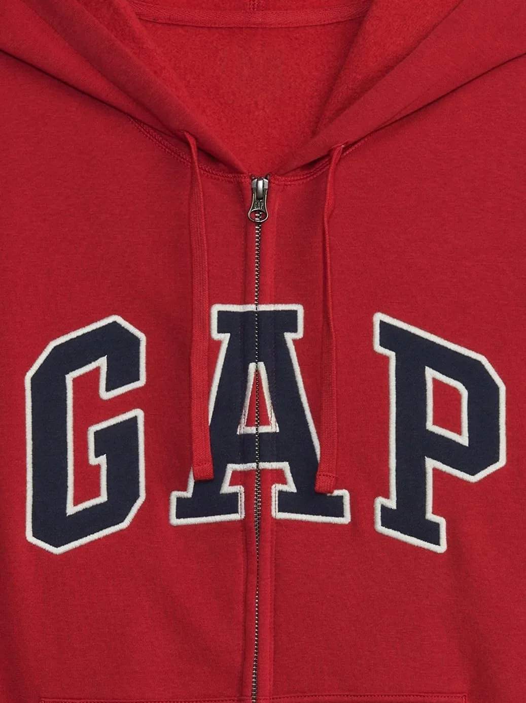Толстовка на молнии Heritage Logo Full Zip, GAP, Red Apple — фото 4