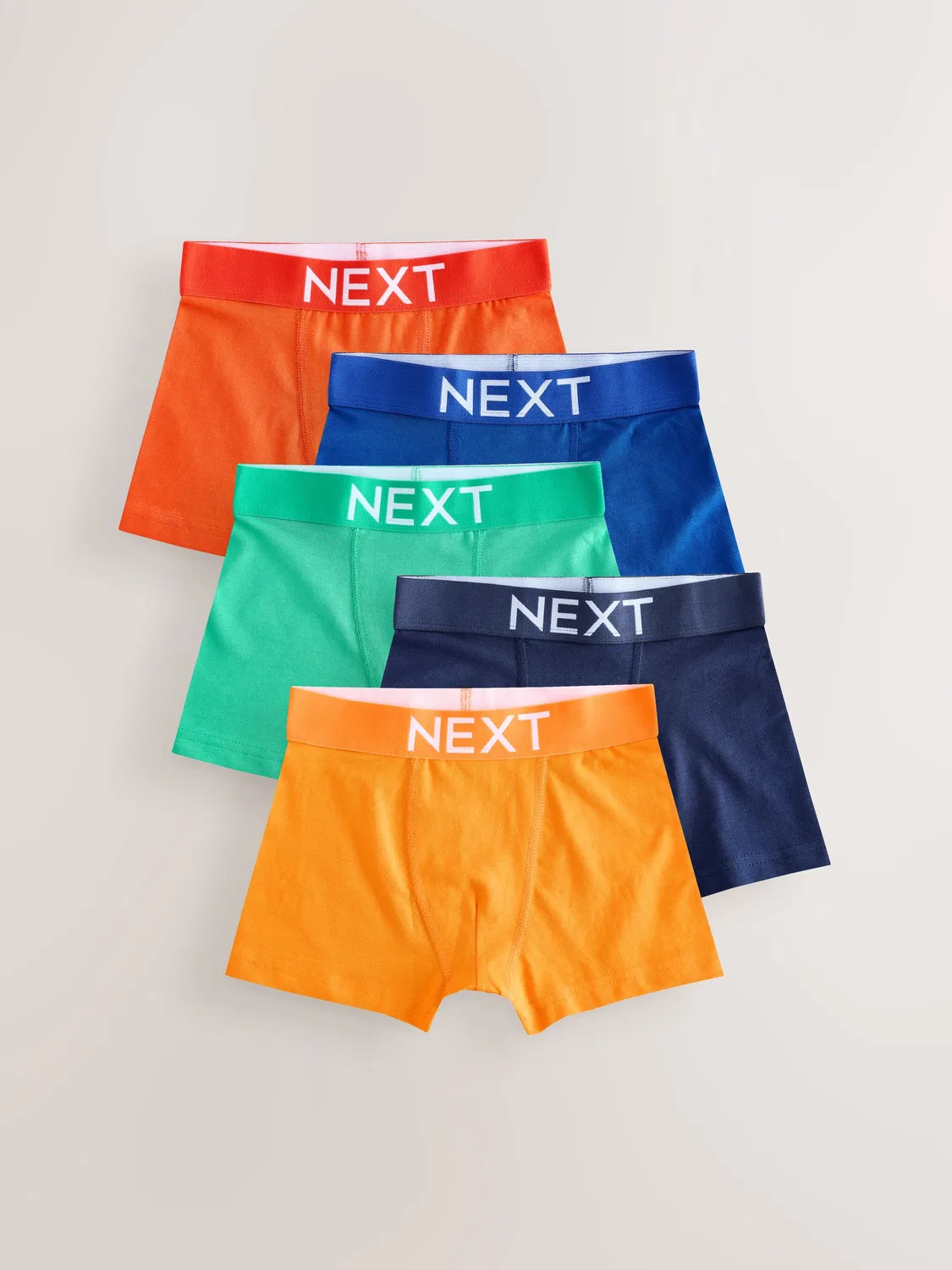 Трусы 5 пар, хлопок, LYCRA Next, яркий однотонный