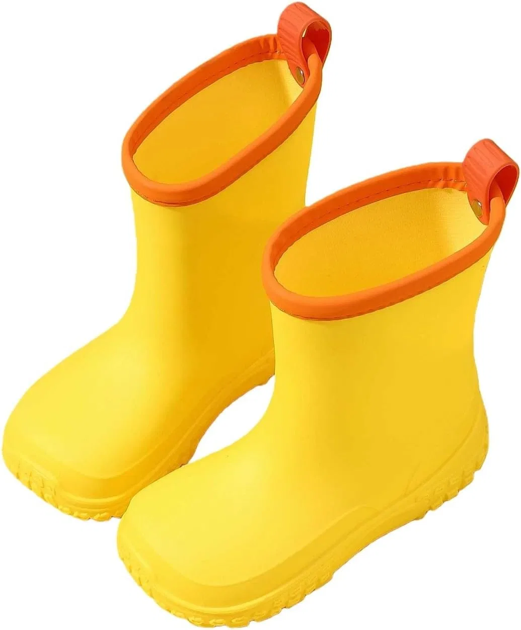 Детские резиновые сапоги для мальчиков с защитным манжетом, Yellow