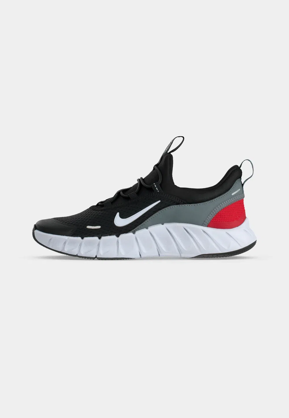 Унисекс кроссовки Free ride для бега по улицам Nike Performance, Black/White/Cool Grey/University Red — фото 2