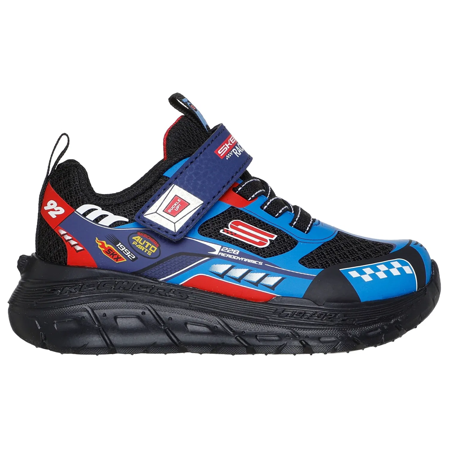 Детские кроссовки для первых шагов с принтами Skechers, Blue Multi — фото 4