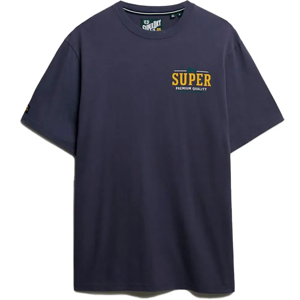 Футболка с коротким рукавом Oversize Tap Room Superdry, синий
