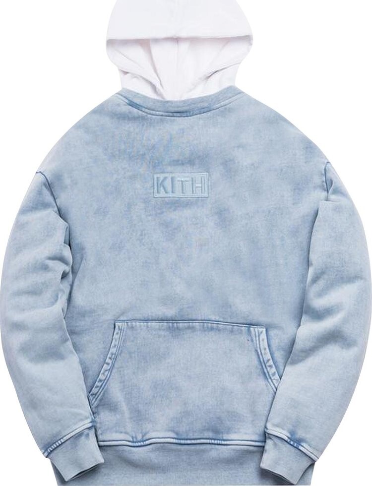 

Худи Kith Two Tone Indigo Hoodie 'Light Indigo', синий