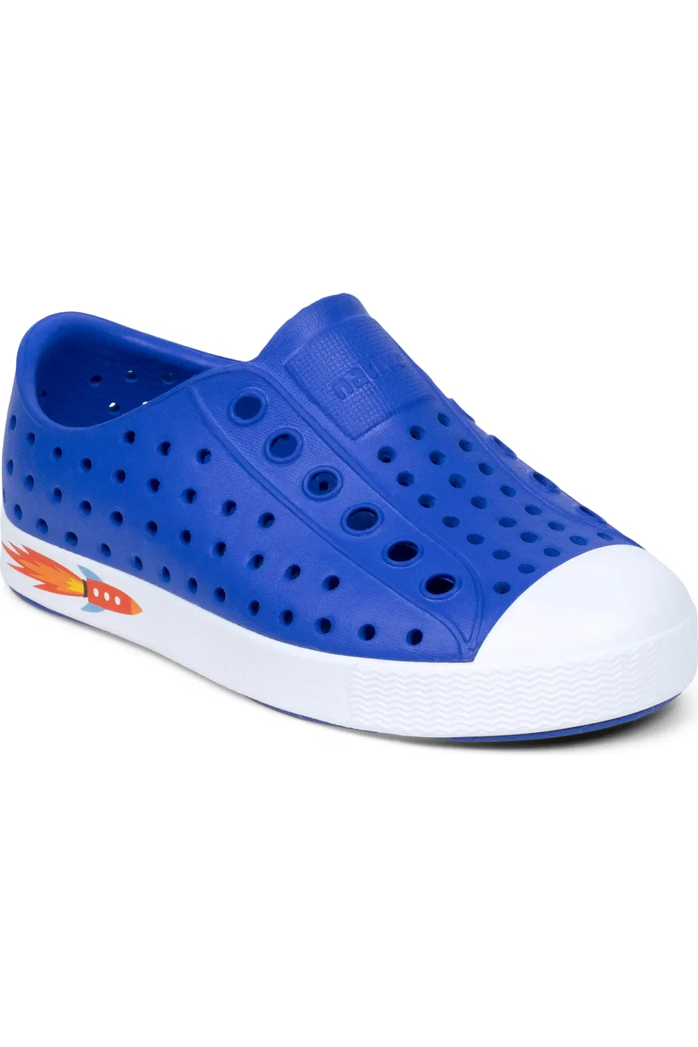 Детские кеды slip-on дышащие Jefferson Native Shoes, Ultra Blue/Shell White