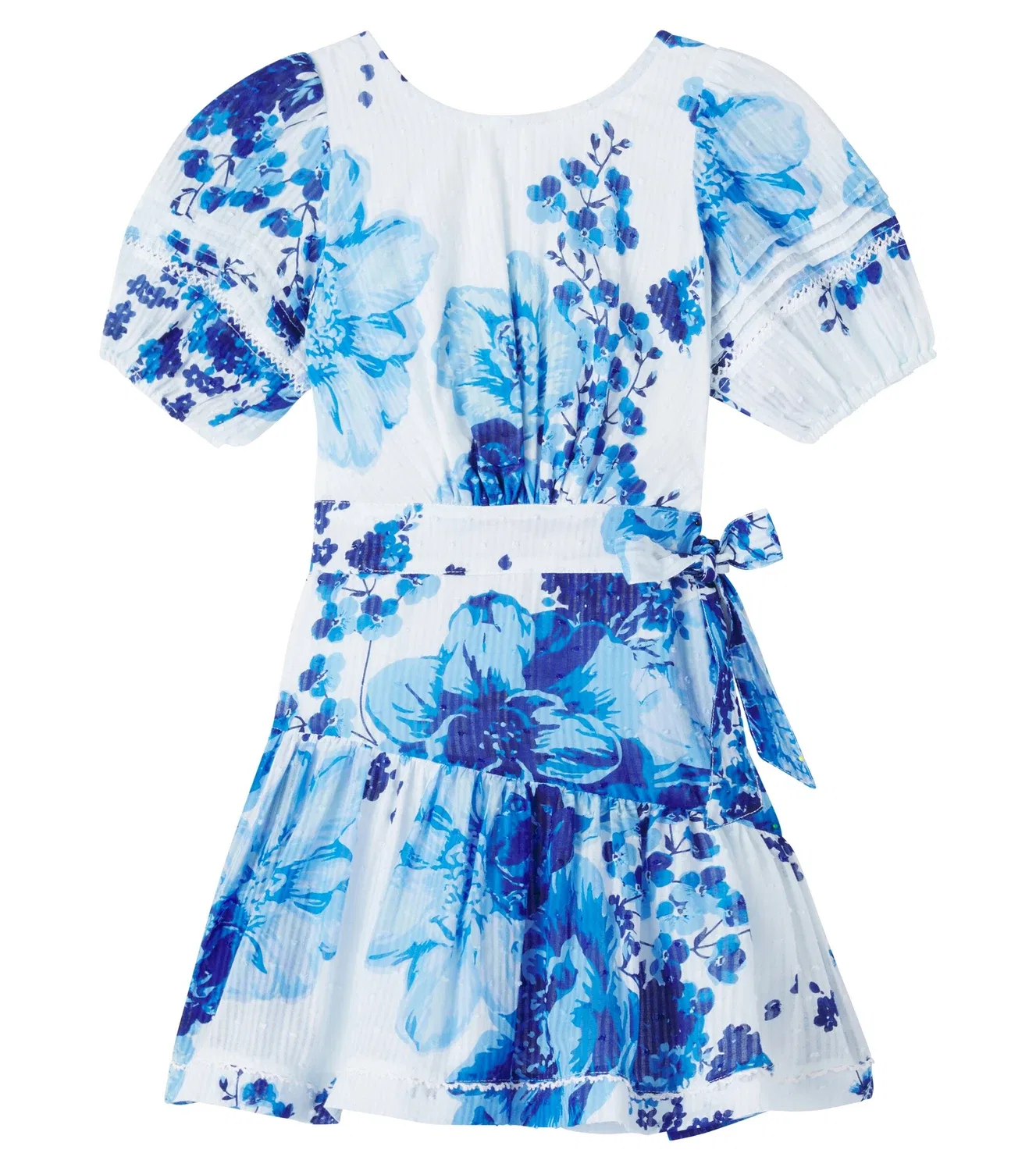 Платье хлопковое Poupette St Barth Kids, белый