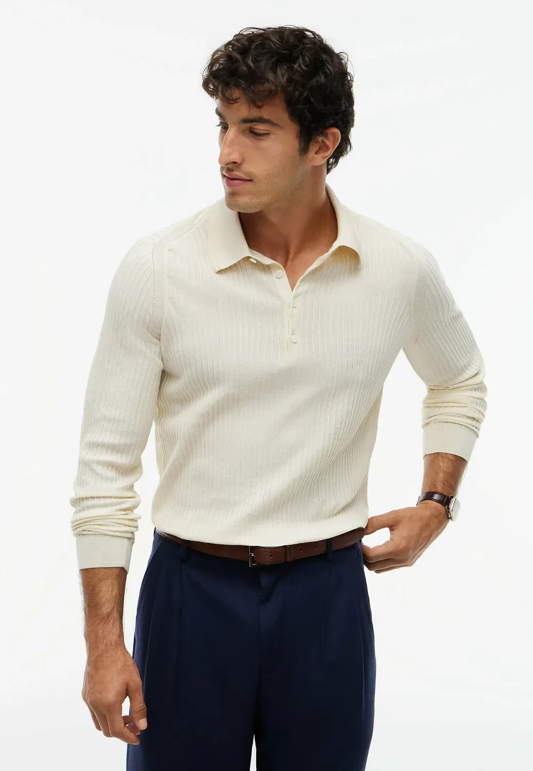 Игровой поло-свитер New York Label Performance - рубашка поло Tommy Hilfiger, Ivory Petal
