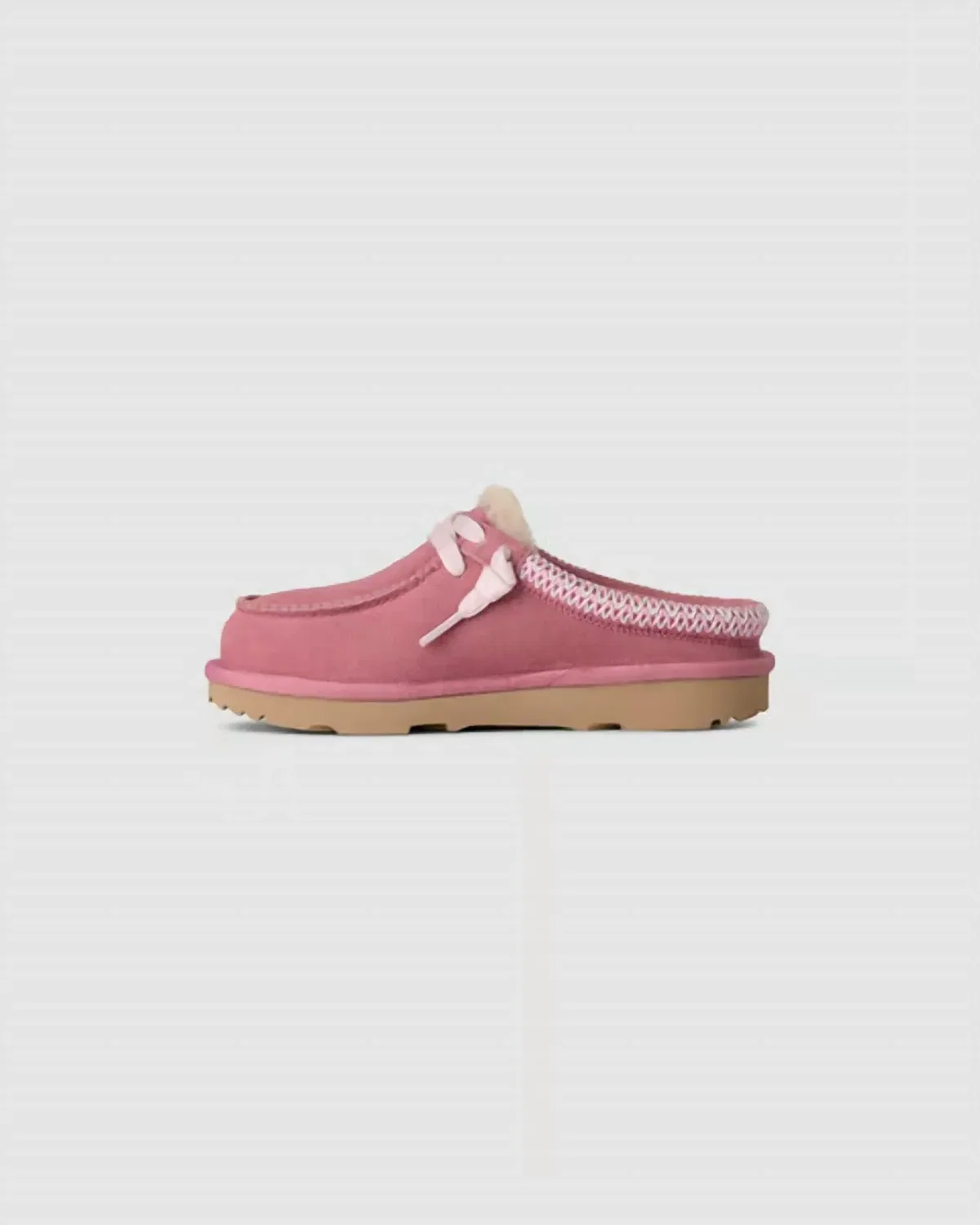 Детские тапочки-мюли без задника на мягкой подкладке Tasman Mule UGG, Horizon Pink — фото 3