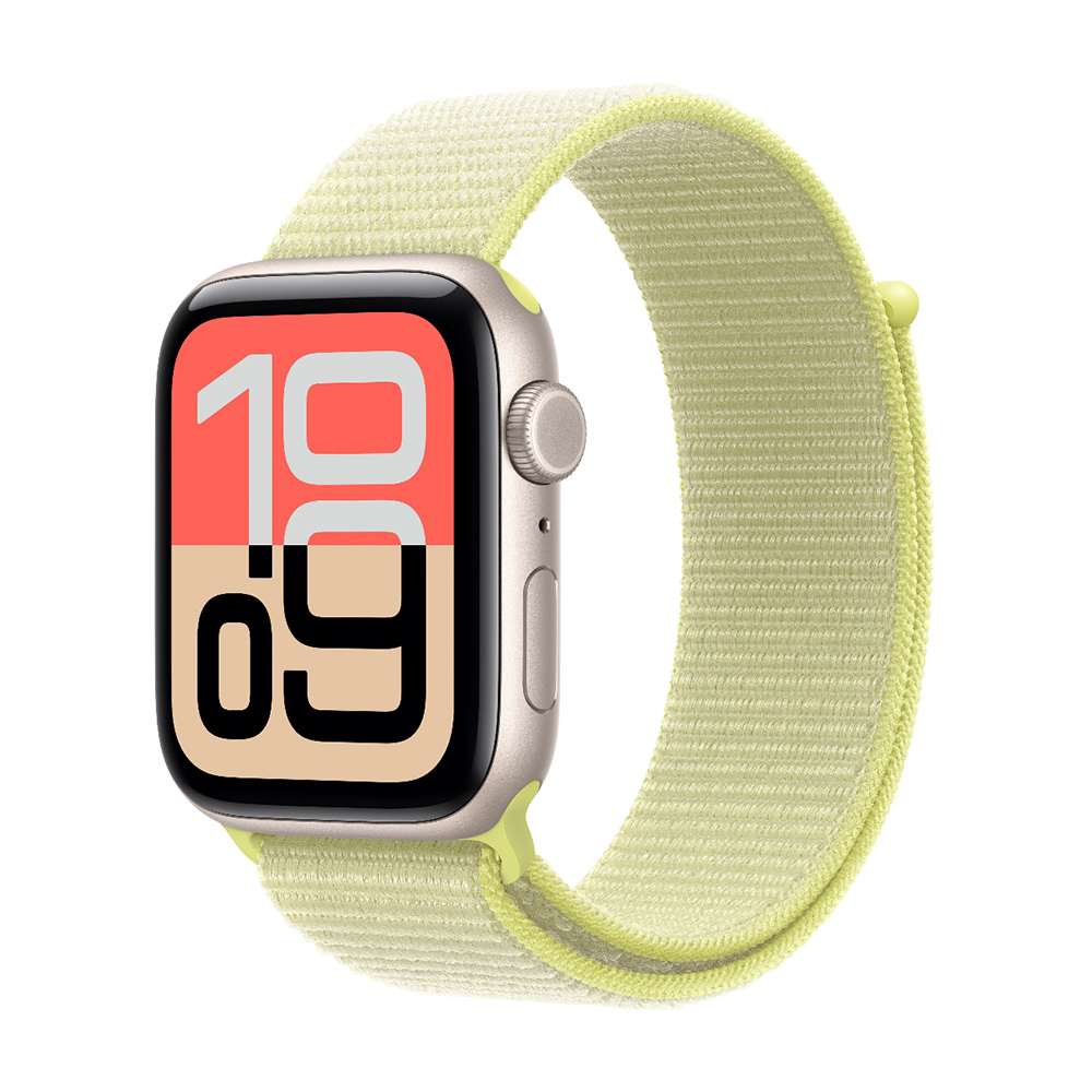 

Умные часы Apple Watch SE 3, 2025 (GPS + Cellular), 44 мм, Starlight Aluminum Case/Textile Neon Yellow Sport Loop, Желтый, Умные часы Apple Watch SE 3, 2025 (GPS + Cellular), 44 мм, Starlight Aluminum Case/Textile Neon Yellow Sport Loop