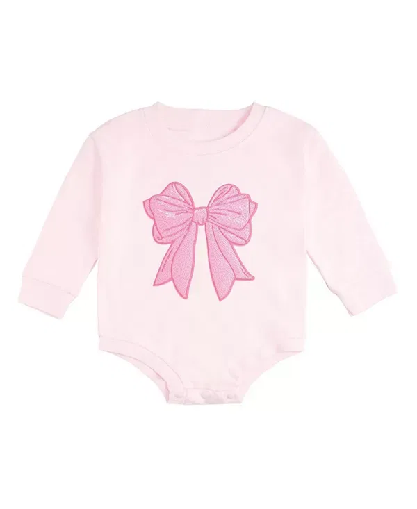 Детский комбинезон с длинным рукавом с принтом Sweet Wink, Ballet Pink