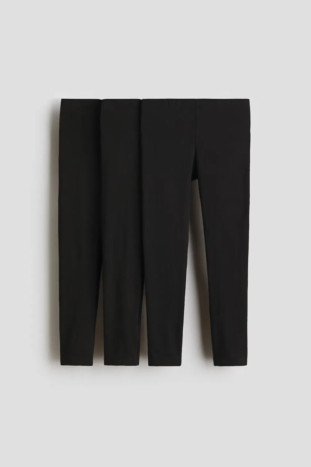 Комплект из 3 леггинсов из хлопкового трикотажа H&M, Schwarz