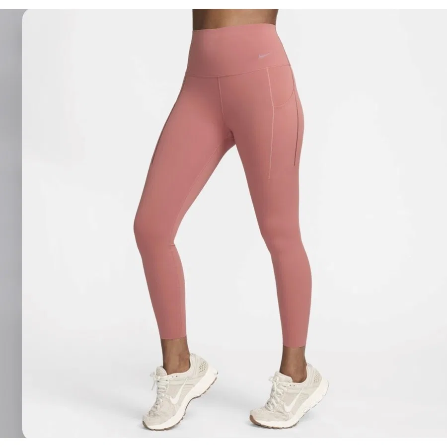 Женские леггинсы для тренировок Nike Dri-Fit Universa Support High-Waisted 7/8, Розовый