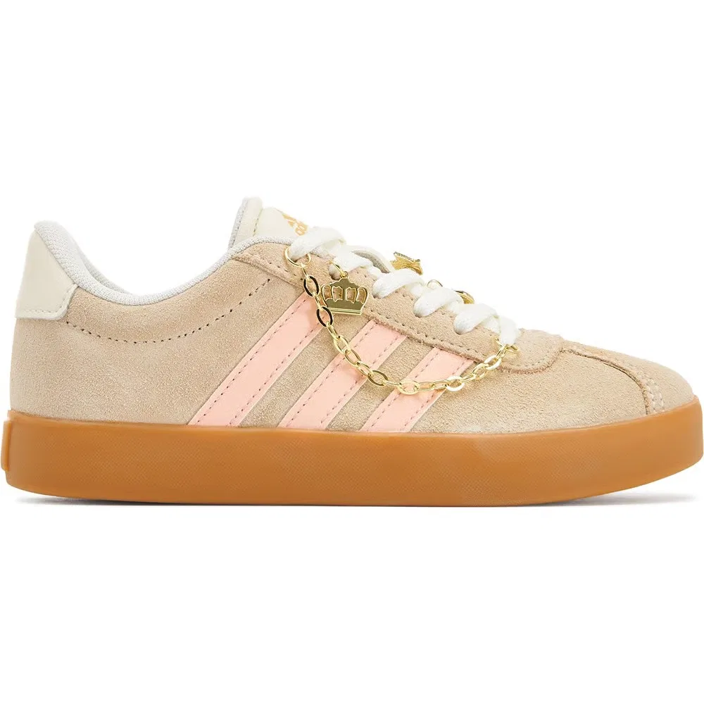 Детские кроссовки VL Court 3.0 Adidas, Beige/Khaki — фото 2