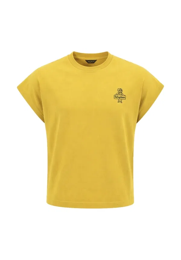Брюки из 100% хлопка, модель Completo, бренд Refrigiwear, цвет mustard, горчичный — фото 2