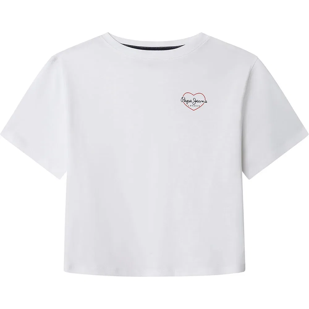 Детская футболка с коротким рукавом Giana Pepe jeans, White