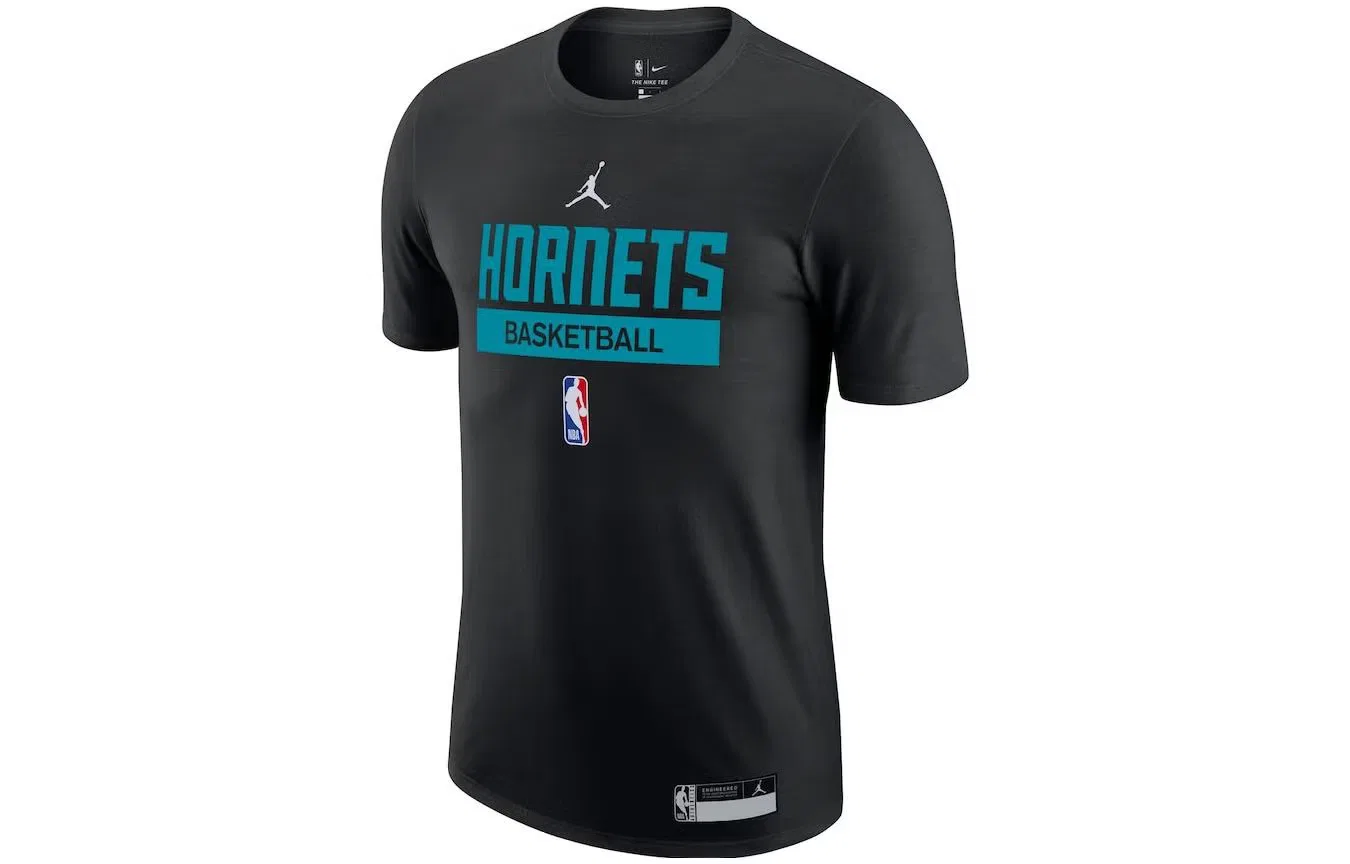 Футболка с принтом Air x NBA Charlotte Hornets Jordan, черный — фото 2