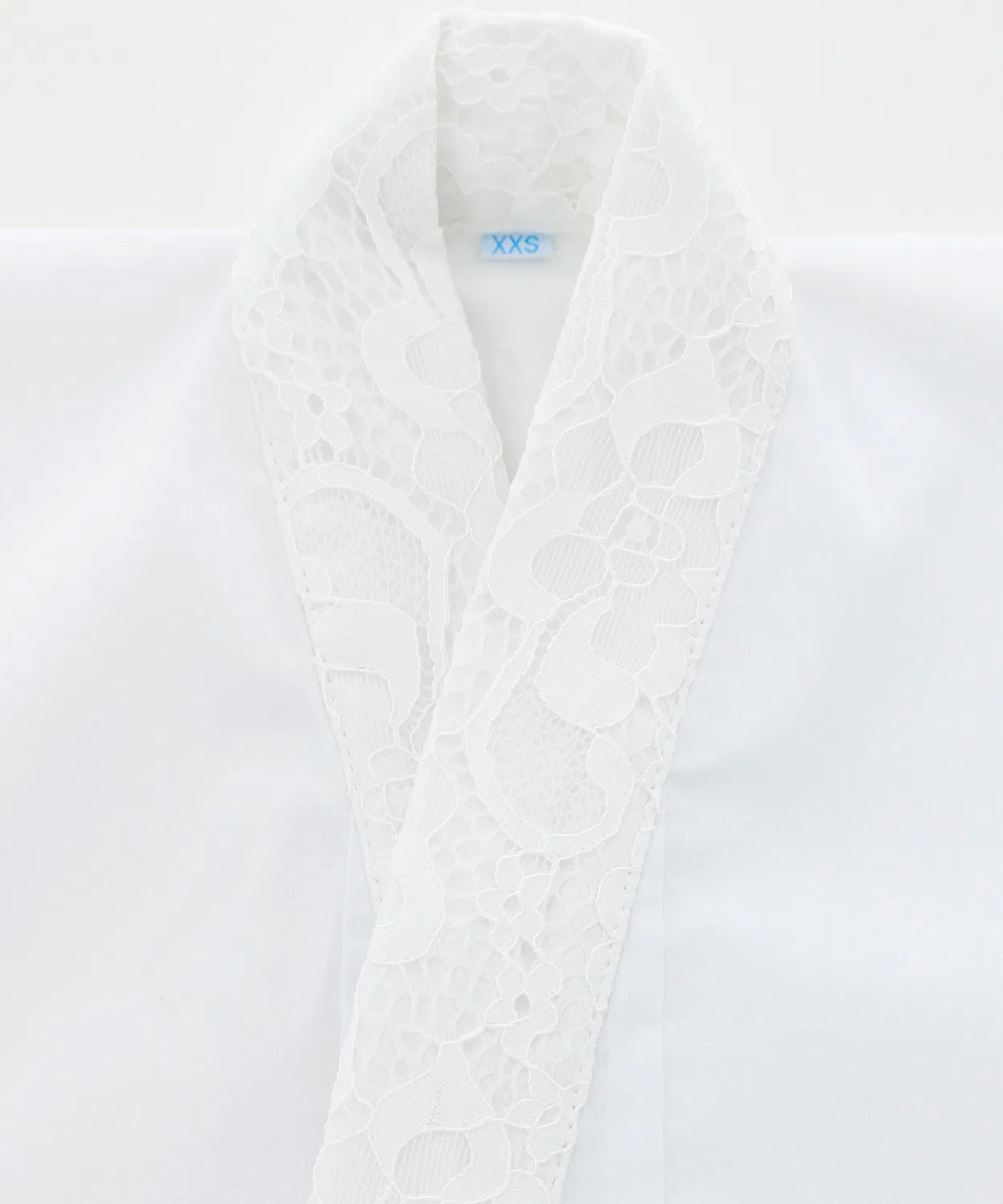 Детская нижняя рубашка с полуворотником с вышивкой, модель White Lace Catherine Cottage, White Lace