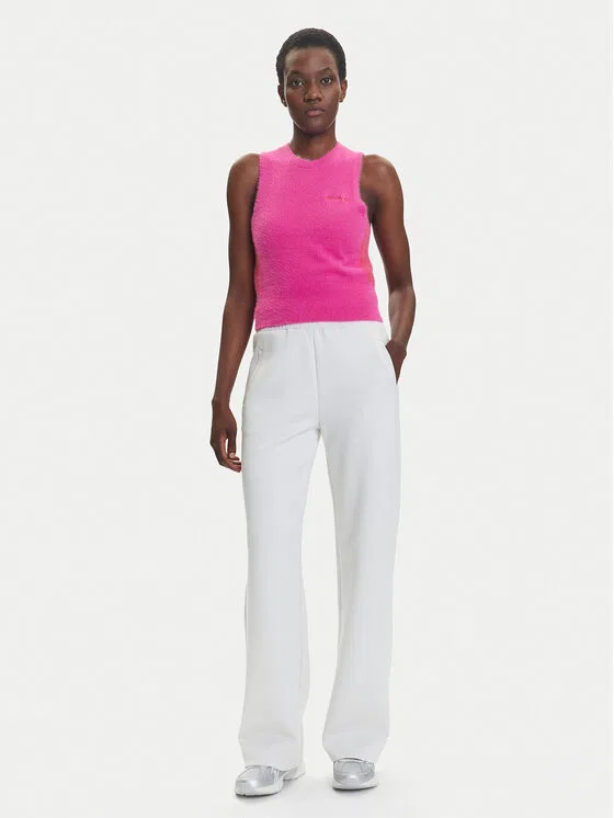 Топ slim fit Adidas, розовый — фото 2