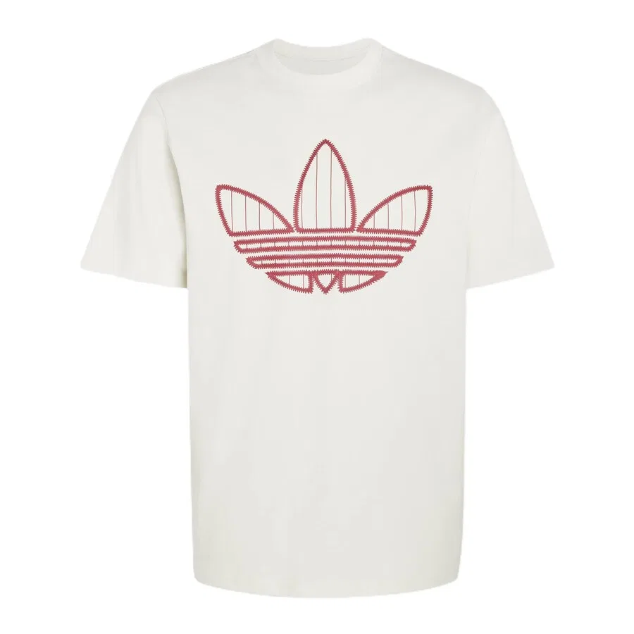 Футболка ADIDAS ORIGINALS 'Trefoil Infill' цвета экрю