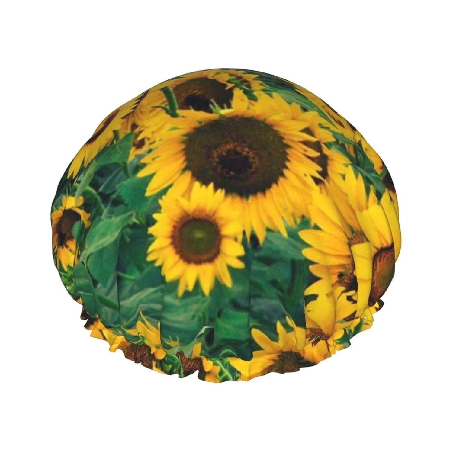 Шапочка для душа Sunflower, двойной слой, водонепроницаемая, PanaRL, 27x11 см