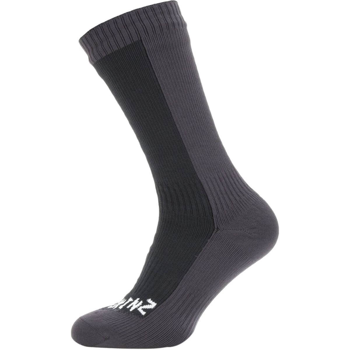 

Носки мужские SealSkinz Waterproof Cold Weather Mid Length, черный/серый