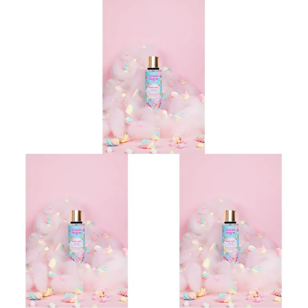 Набор Спрей для тела Cotton Cloud, TULIPAN NEGRO, 3 шт., 750 мл
