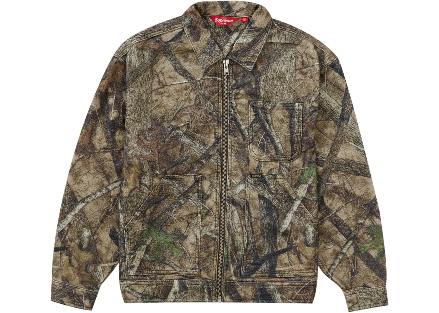 Мужская куртка из молескина с камуфляжным принтом Supreme Jacket (FW23), Camo