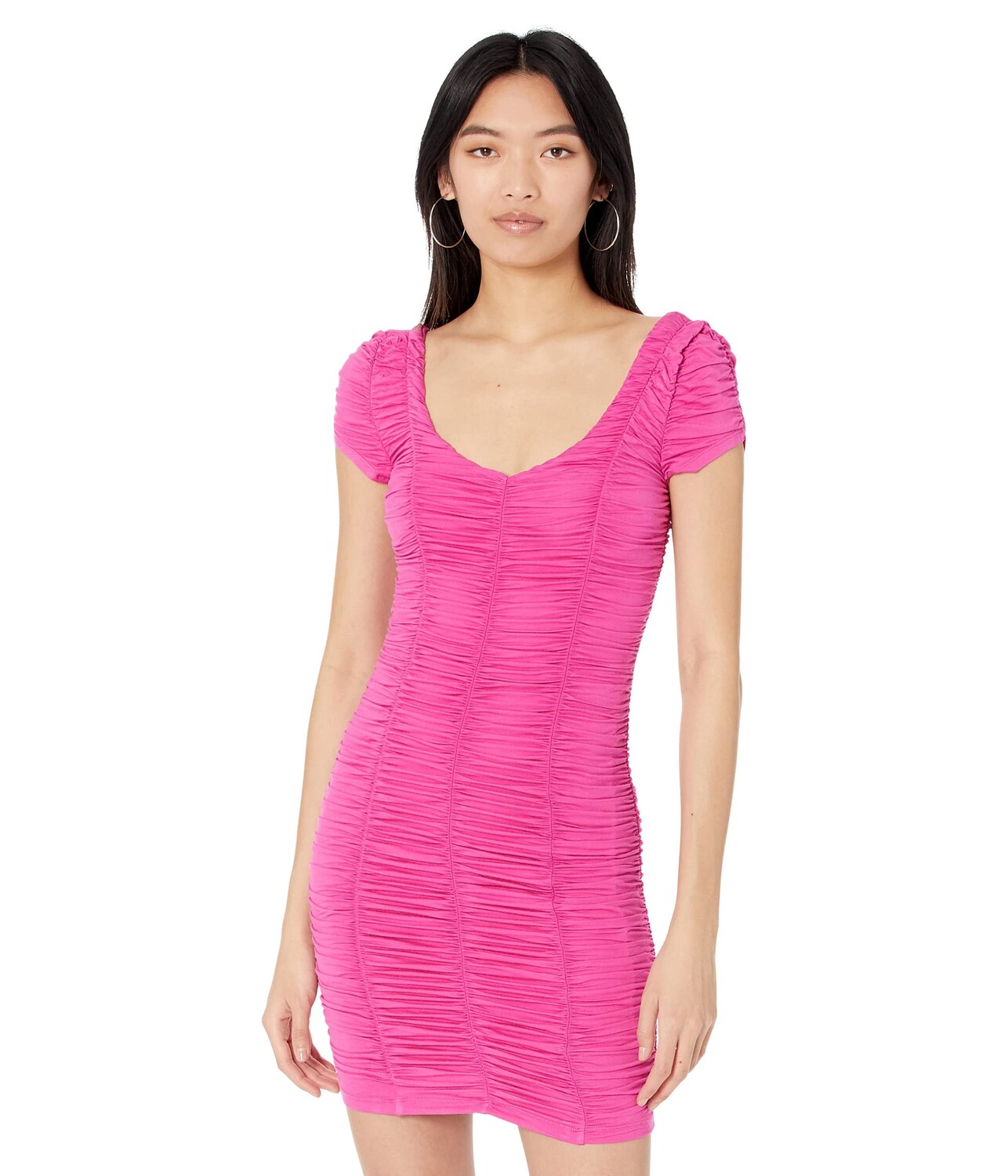 

Платье Bebe, V-Neck Ruched Dress