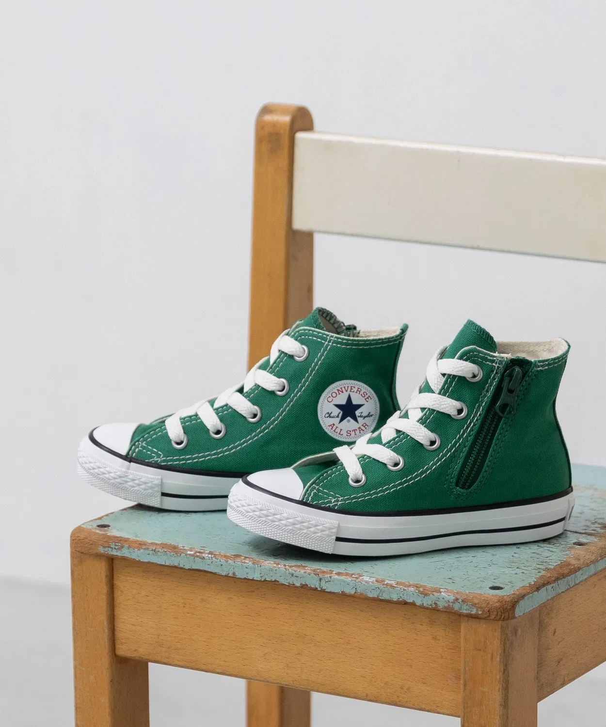 Детские кеды Converse All Star High Top с принтом, Green