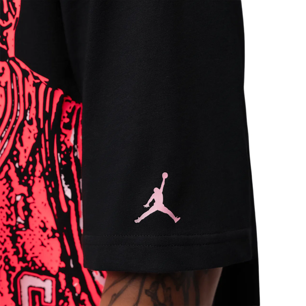 Мужская футболка с принтом Jordan Sport Dri-FIT, Jordan, Black/Pink — фото 4