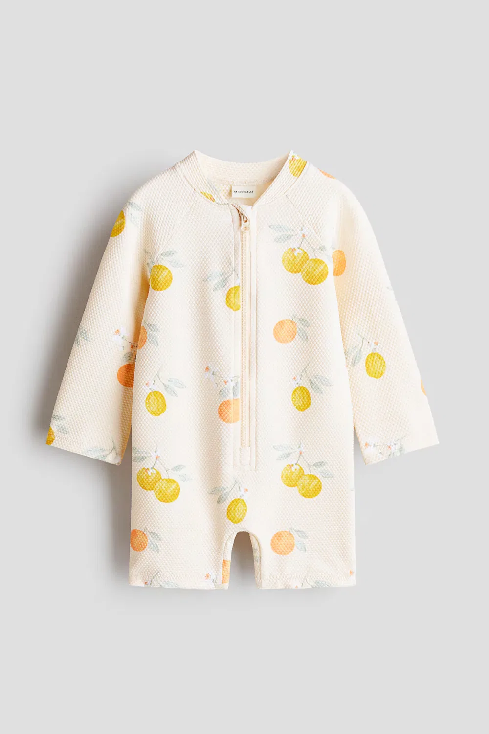 Купальник с защитой от ультрафиолета UPF 50 H&M, Hellbeige/Zitronen
