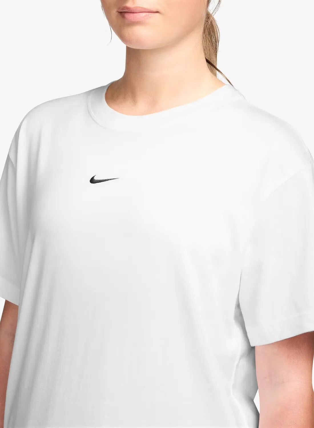 Футболка классическая Nike, белая — фото 3