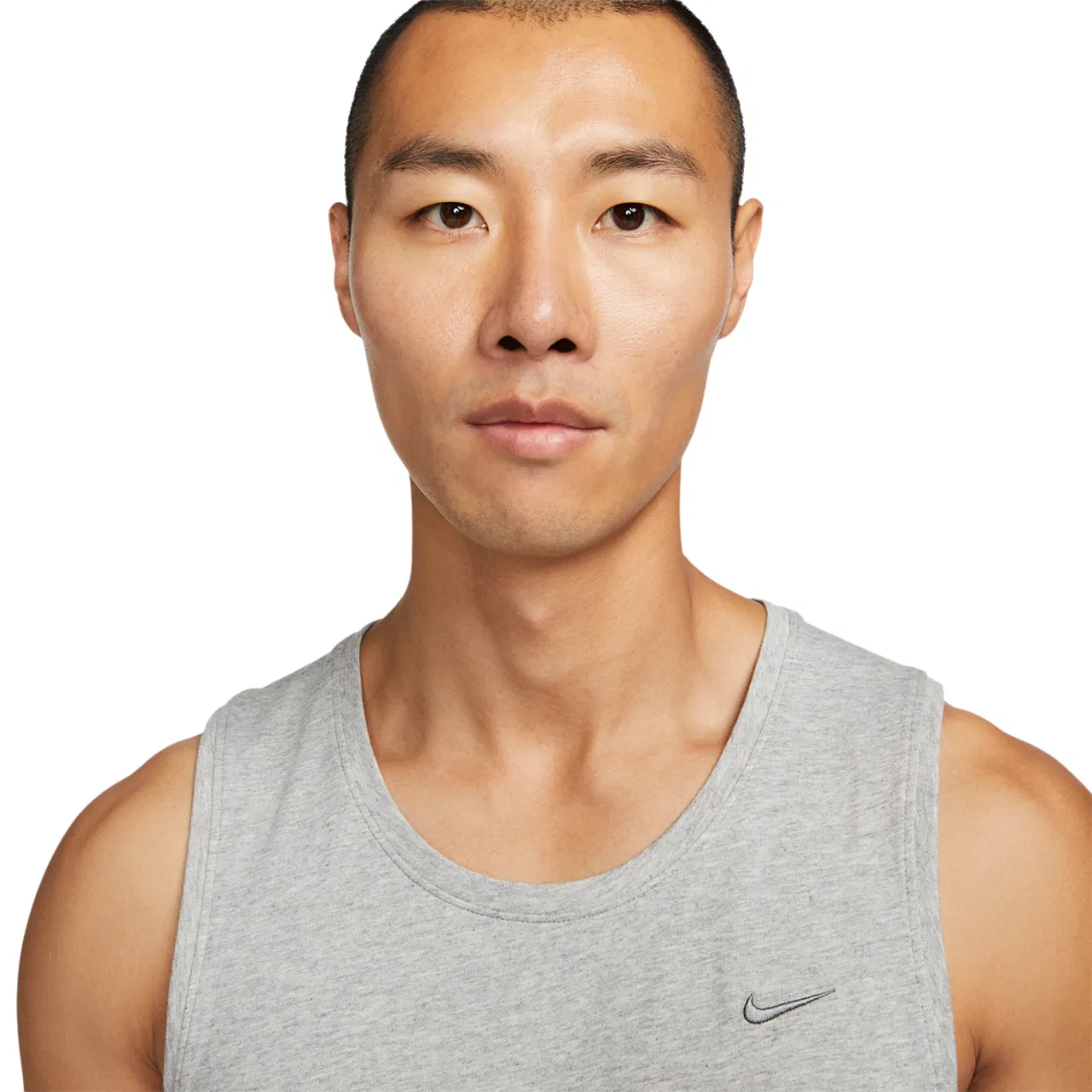 Мужская майка-топ Nike Dri-FIT Primary Statement Tank, Dk Grey Heather/Heather/Smoke Grey