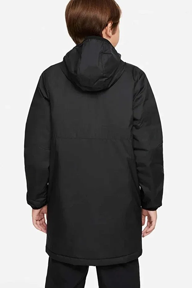 Детское пальто-парка для девочек с капюшоном Nike, Black — фото 2
