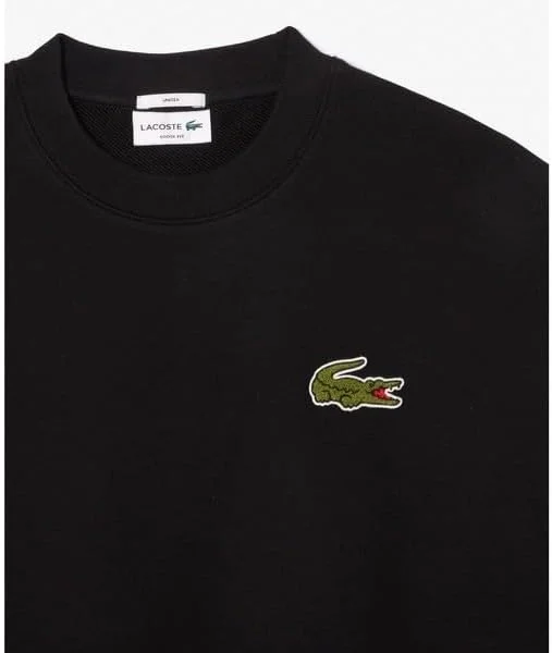 Толстовка LACOSTE Мужская толстовка с круглым вырезом и капюшоном, черный — фото 4