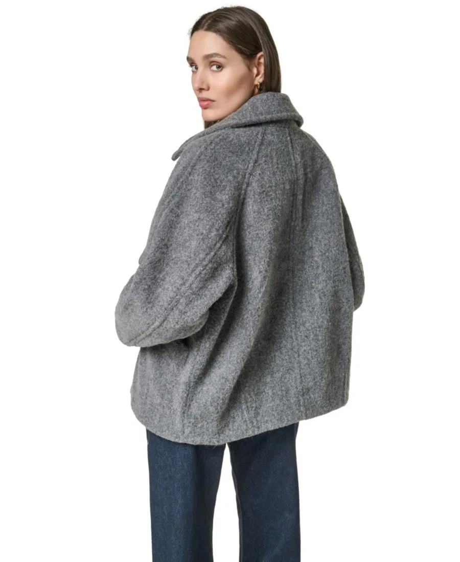 Женский жакет-трапеция с отложным воротником Levi's, Heather Grey — фото 4